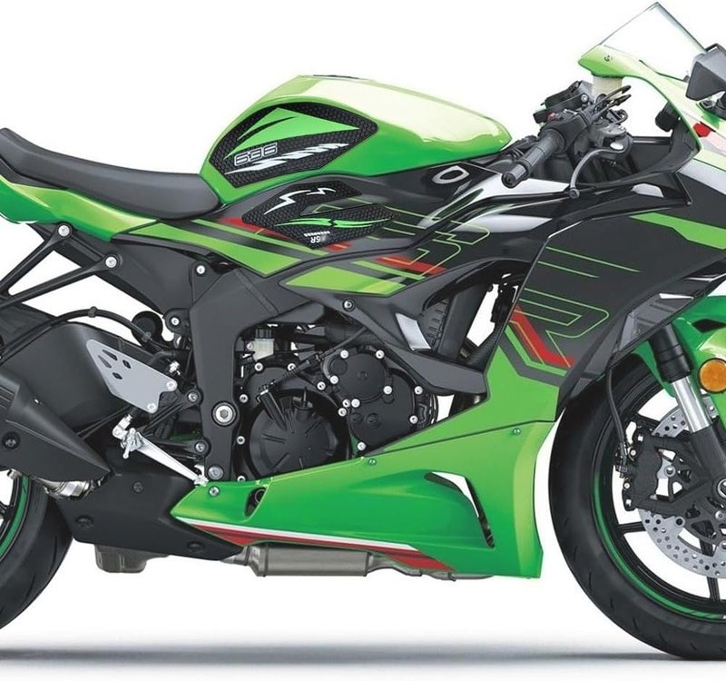 VORILES for Ninja ZX6R ZX 6R ZX-636 Ninja zx6r zx636 2013-2023 2024 2025 Side Decals Motorcycle Anti Slip Tank Pad Stickers ZX6R Accessories zx6r Tank pad Tank Grip Tank Stickers（Green） - Image 3